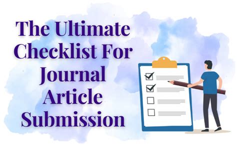 Article Preparation for Submission .